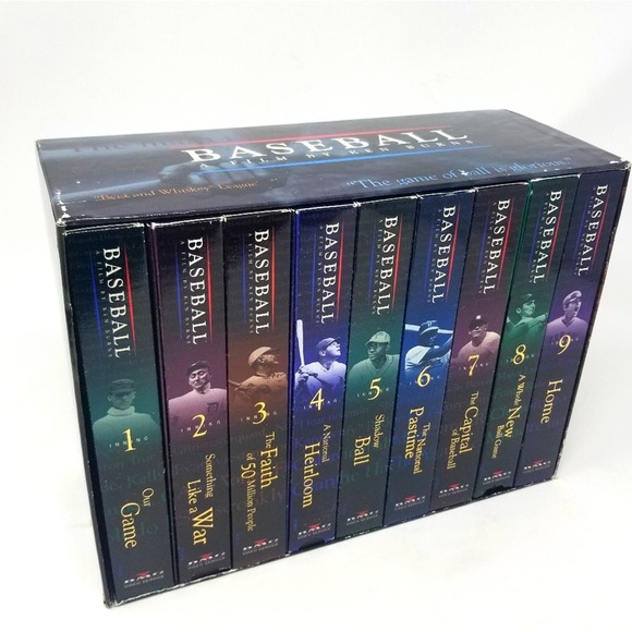 Legendary Ken Burns BASEBALL  9 Inning VHS Box Set Vintage Sports Docu-Series - Picture 1 of 13